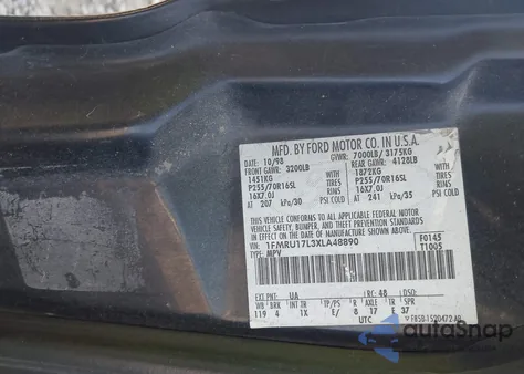 1999 Ford Expedition Eddie Bauer/Xlt from USA, damaged, VIN 1FMRU17L3XLA48890